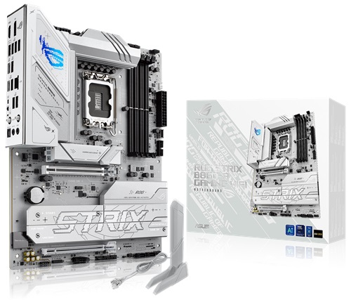 ASUS ROG STRIX B860-A GAMING WIFI, ATX, Intel LGA 1851, 4xDDR5, 4xM.2, 4xSATA Gb/s, RAID, 2xPCIe, 1xHDMI, 1xDP, 2.5Gb Ethernet Port, Wi-Fi 7+Bluetooth,  2xUSB-C, 4xUSB-A, 4xUSB2.0, 3 Year Warranty