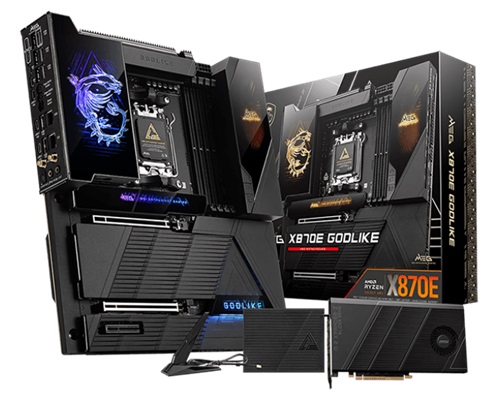 MSI MEG X870E GODLIKE, E-ATX, AMD AM5, 4xDDR5, 7xM.2, 4xSATA 6Gb/s, RAID, 3xPCIe, 2xUSB-C(DP Alt Mode), GbE LAN, Wi-Fi 7+Bluetooth, 5xUSB-C, 8xUSB-A, 3 Year Warranty
