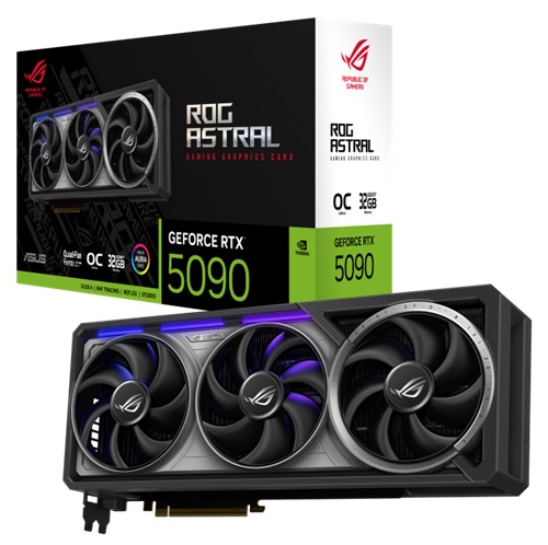 Asus ROG-ASTRAL-RTX5090-O32G-GAMING, Nvidia GeForce RTX 5090 OC, 32GB GDDR7, Core Clock: 2580MHz, Cuda Core: 21760, 2xHDMI, 3xDP, PSU: 1000W, PCIe5.0, 3 Year Warranty