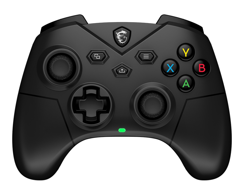 MSI FORCE GC300, Wireless Gaming Controller, Tri-mode (2.4GHz/BT/WIred USB-C), Up to 20Hrs Battery Life, Hall Effect Triggers, 3.5mm Audio Jack with Mute Button, Haptic Feedback, 1 Year Warranty