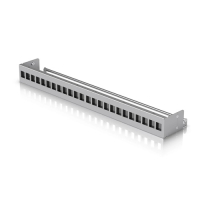 Ubiquiti UACC-RACK-PANEL-PATCH-BLANK-24, 24 Port Blank Keystone Patch Panel, 1U, Ideal for Keystone Module Installation, Silver