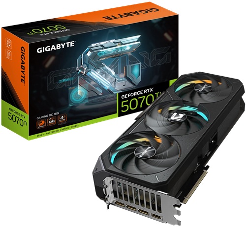 Gigabyte GV-N507TGAMING OC-16GD, Nvidia GeForce RTX 5070 Ti GAMING OC, 16GB DDR7, Core Clock: TBD, Cuda Core: 8960, 1xHDMI, 3xDP, PSU: 750W, PCIe5.0, 3 Year Warranty