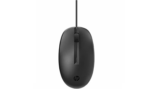 HP 265A9UT, 125 Wired Mouse, USB, Black, 1 Year Warranty (replaces 265A9AA)