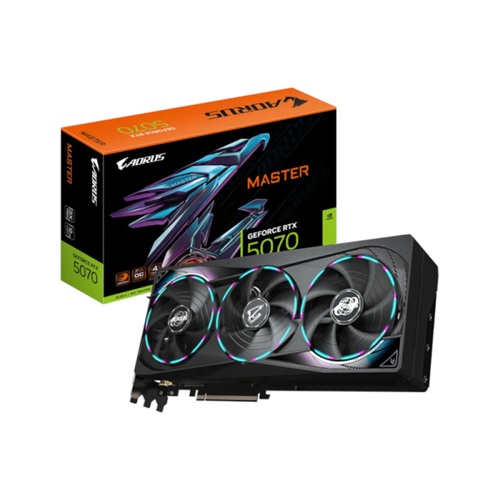 Gigabyte GV-N5070AORUS M-12GD, Nvidia GeForce RTX 5070, 12GB GDDR7, Core Clock: 2715MHz, Cuda Core: 6144, 1xHDMI, 3xDP, PSU: 750W, PCIe5.0, 3 Year Warranty