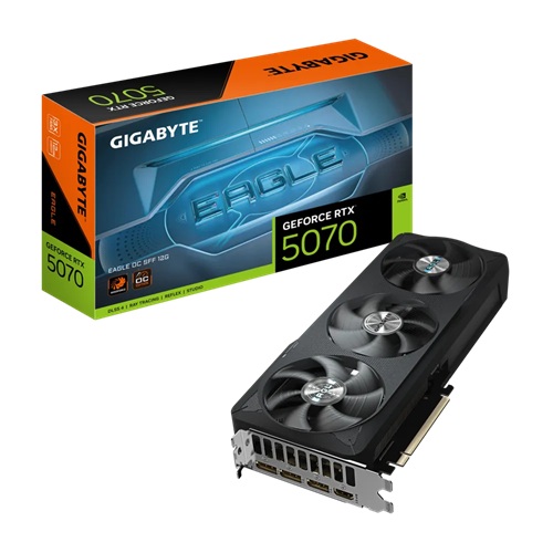 *Limit Apply Pls. Contact Your AM* Gigabyte GV-N5070EAGLE OC-12GD, Nvidia GeForce RTX 5070 EAGLE OC SFF, 12 GB GDDR7, Core Clock: 2587MHz, Cuda Core: 6144, 1xHDMI, 3xDP, PSU: 750W, PCIe5.0, 3 Year Warranty
