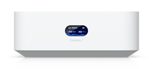 Ubiquiti UX7, UniFi Express 7, Mesh-Scalable, Super-Compact 10G Cloud Gateway, Integrated Wi-Fi 7 With 6 GHz Support, 140 m² Coverage, 1 Year Warranty