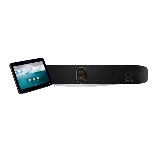 HP A4MA7AA, Poly Studio X72, TC10 All-In-One Video Conferencing Bar and Touch Controller, 4K, Android, Wi-Fi, Large Room