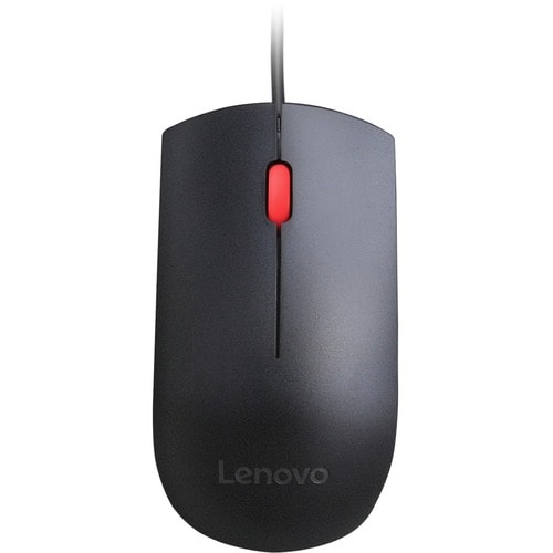 Lenovo 4Y50R20863, Essential Right and Left handed Optical Mouse, 3 Buttons, Wired, USB, Compatible: Flex 15, IdeaPad 3 CB 14IGL05, Legion 5 15IMH05, ThinkBook Plus IML 20, Yoga S740-14