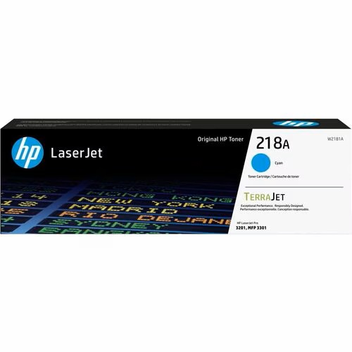 HP 218A, LaserJet Toner Cartridge, Page Yield: 1200 Pages, Cyan
