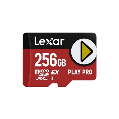 *Limits Apply, contact your AM* Lexar LMSXPS0256G-BNNNG, Play Pro, 256GB, MicroSD Express, Read Speed: up to 900MB/s, Write Speed: 600MB/s, Limited Lifetime Warranty