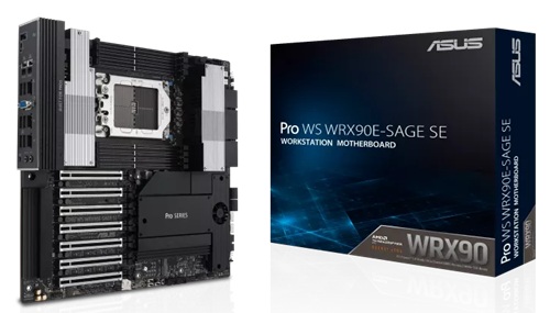 ASUS Pro WS WRX90E-SAGE SE, EEB, sTR5 (PRO 7000 WX Series), AMD WRX90, sTR5 (PRO 7000 WX Series), 8xDDR5, 4xM.2, 4xSATA 6Gb/s, RAID, 7xPCIe5, 1xVGA, 2xDP, GbE LAN, 7xUSB A, 2xUSB-C