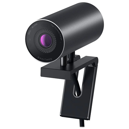 Dell 722-BBBE, WB7022 Ultrasharp Webcam, 4K UHD 3840x2160 @ 30FPS , 8.3 Megapixel, 5x Zoom,MS Teams & Zoom Certified, USB-C to USB-A (2m Cable), Black, 3 Year Warranty