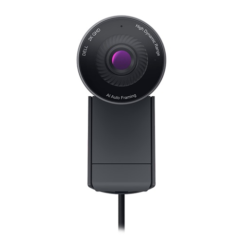 Dell 722-BBBS, WB5023 Pro Webcam, 2K QHD, 4x Zoom, Noise Reduction Technology, AI Face Detection, USB-A, Tilt Adjustable, HDR, Black, 3 Year Warranty