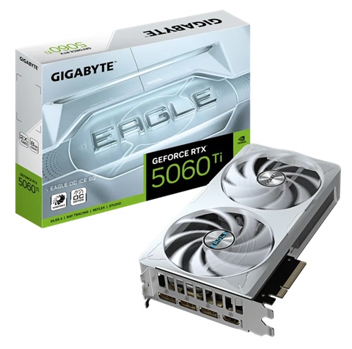 Gigabyte Nvidia GeForce RTX 5060 Ti EAGLE OC ICE, 8GB GDDR7
