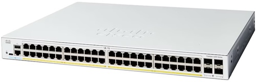 Cisco C1200-48P-4G, Catalyst 1200, 48 Port Managed Switch with 48 Gigabit Ethernet PoE+ with 375W Power Budget and 4 SFP Ports, Limited Lifetime Warranty