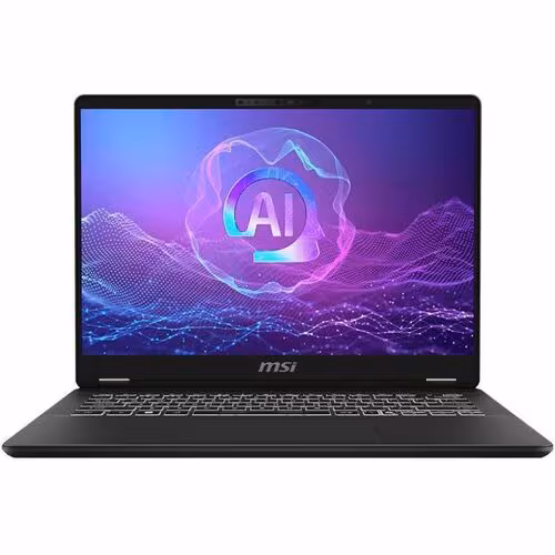 MSI PRESTIGE 14 AI EVO C2HMG-086AU, 14" FHD Screen (IR-Webcam), Intel Core Ultra 7-255H, 16GB DDR5 RAM, 512GB NVMe SSD, Wi-Fi 7+Bluetooth, Windows 11 Home, Stellar Grey