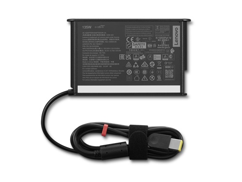 Lenovo 4X21L38732, ThinkCentre 135W AC Adapter Gen 2 (Slim tip), Input Power: 100-240V~2.5A 50-60Hz, Output: 20V~6.75A