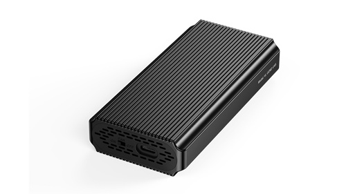 VOLANS VL-UCM2-U4S, USB4 40Gbps M.2 SSD NVMe PCIe Enclosure, Aluminum Casing, Built-in Cooling Fan, Hybrid USB-C/USB-A to USB-C Cable, Support up to 4TB, Compatible with Thunderbolt 3 and 4, 1 Year Warranty