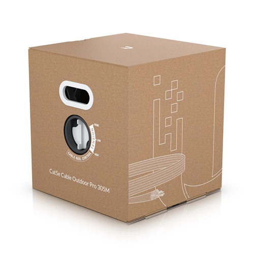 * Clearance * Ubiquit UACC-CABLE-C5E-OUTDOOR-PRO-305M-W, UniFi Outdoor Cable, 305m, 5e Cable Designed To Resist Harsh Weather Damage & Electromagnetic Interference, 1 Year Warranty