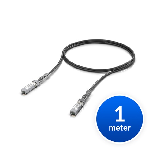 Ubiquiti UACC-DAC-SFP28-1M, SFP28 Direct Attach Cable, 25Gbps DAC Cable, 25Gbps Throughput Rate, 1m Length