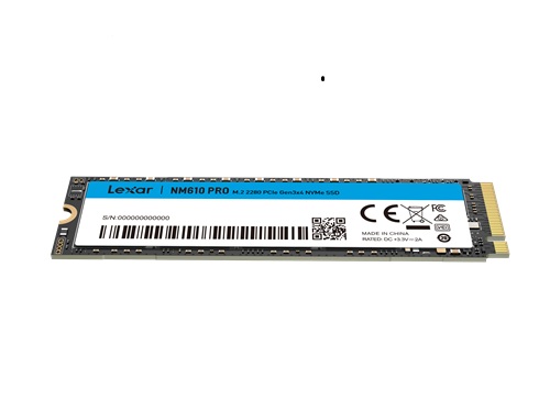 *Limits Apply, contact your AM* Lexar LNM610P500G-RNNNG, NM610 Pro, 500GB, M.2 NVMe, PCIe G3x4, 120TBW, Read Speed: Up to 3000MB/s, Write Speed: Up to 2400MB/s, 3 Year Warranty