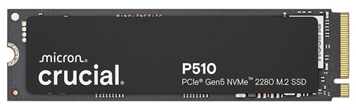 *Limits Apply, contact your AM* Crucial CT1000P510SSD8, P510 G5 2280 NVMe M.2 SSD, 1TB, Read Speed:11,000MB/s, Write Speed:9,500MB/s, 600TBW, MTTF: 15,00,000 Hours, 5 Year Warranty