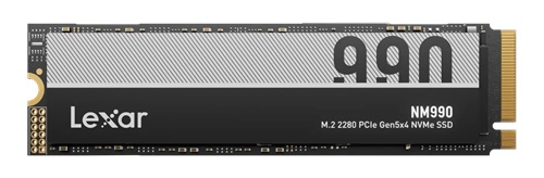 Lexar LNM990X002T-RNNNG, NM990, M.2 2280 PCIe5.0 NVMe SSD, 2TB ,1500TBW, Read Speed: 14000MB/s, Write Speed: 10000MB/s, MTBF: 1,500,000 Hours, 5 Year Warranty