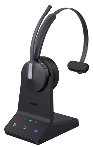 Yealink BH70-M-CH-MS-C/A, Wireless  MS Mono Bluetooth Headset With Stand, BT51, C TO A Adapter, Black, 2 Year Warranty