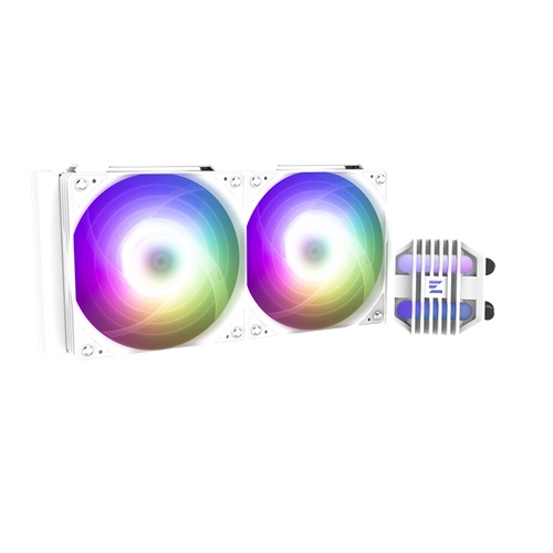 Zalman ALPHA2 SE A24 WHITE, CPU Liquid Cooler, Radiator: 240mm, Fan Size: 120mm, Pack of Two. Noise Level: 29.7dB(A), Compatible:  Intel : LGA 1851/1700/1200/115X AMD : AM5/AM4, 3 Year Warranty