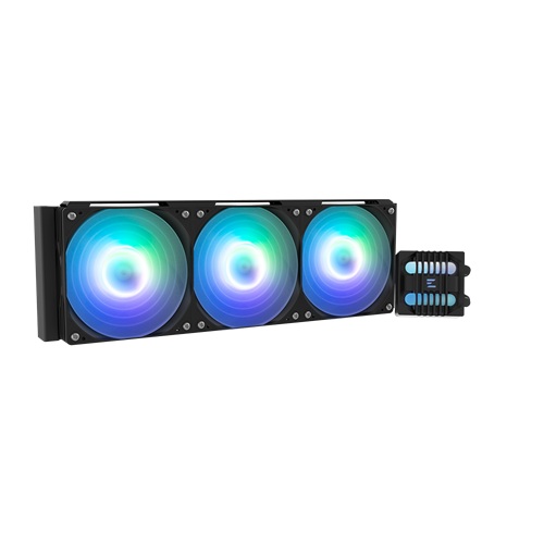 Zalman ALPHA2 SE A36 Black, CPU Liquid Cooler,  Addressable RGB fan with PWM control, Fan Size: 120mm, Pack of Three, Noise Level: 29.7dB(A), Compatiblility: Intel : LGA 1851/1700/1200/115X AMD : AM5/AM4, 3 Year Warranty