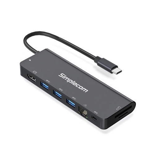 Sim USB-C SuperSpeed 9-in-1 Multiport Docking Station HDMI 2.0