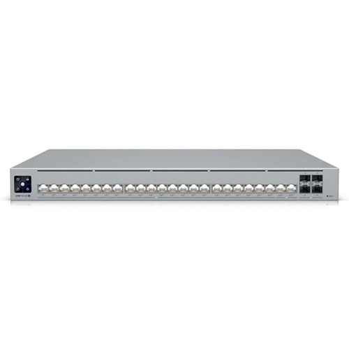 Ubiquiti USW-PRO-HD-24-POE, Pro HD 24 PoE, Professional-grade, Layer 3 Ether lighting Switch, (2) 10 GbE PoE++, (22) 2.5 GbE PoE++, (4) 10G SFP+ Ports, 1 Year Warranty