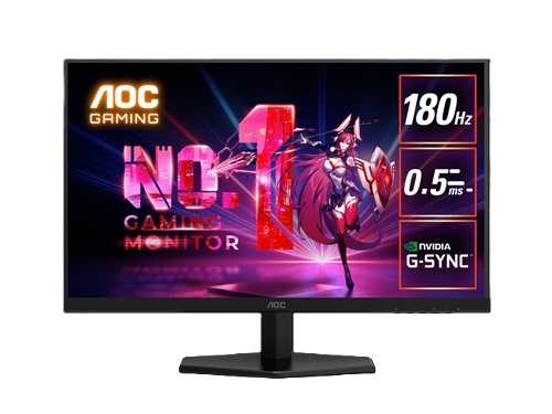 AOC 27" QHD IPS Monitor, 2560x1440, 16:9, 1ms, 180Hz, G Sync, VESA
