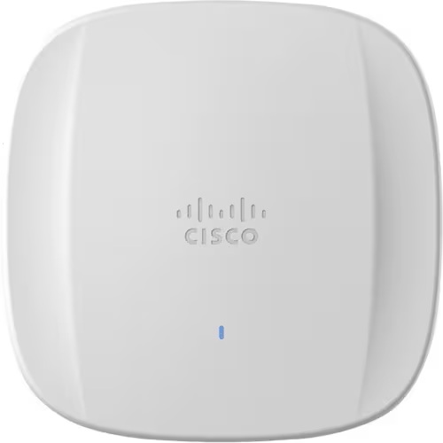 Cisco CW9166I-MR, Catalyst Wi-Fi 6E Access Point, TRI-BAND, 4X4, Wireless Transmission Speed: 7.78 Gb/s, Frequency Band: 5GHz, 6 GHz, 2.40 GHz, Wireless LAN Standard: IEEE 802.11ax, Limited Lifetime Warranty
