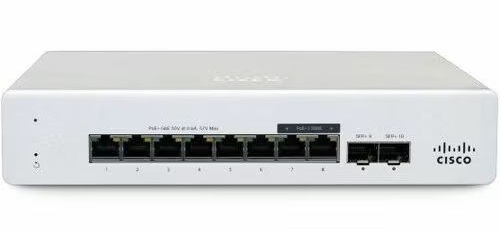Cisco-Meraki MS130-8P-HW, Cloud Managed 8GE 120W PoE Switch, 2 x Gigabit Ethernet Expansion Slot, 8 x Gigabit Ethernet PoE+, Limited Lifetime Warranty
