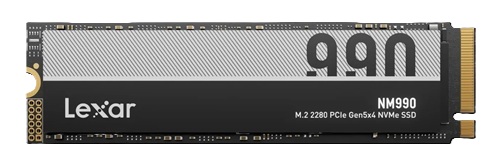 "Limits Apply, contact your AM" Lexar LNM990X002T-RNNNG-P, NM990, 2TB M.2 2280 PCIe Gen 5x4 NVMe SSD, 1500TBW, Read Speed: 14000MB/s, Write Speed: 10000MB/s, MTBF: 1,500,000 Hours, Five Year Warranty