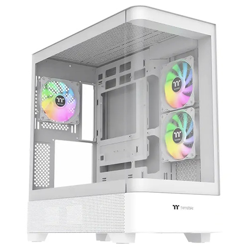 Thermaltake CA-11G-00M6WN-00, View 290 Curve TG ARGB Snow, Mid Tower, ATX, Curve TG Front Panel, Tempered Glass, Drive Bays: 2 x 3.5”or 2 x 2.5”, Expansion Slot: 7, Fan: 120mm, Motherboard Support: Mini ITX, Micro ATX, ATX, 3 Year Warranty