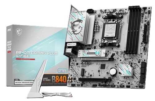 MSI B840M GAMING PLUS WIFI6E Micro ATX, AMD AM5, 2.5G LAN