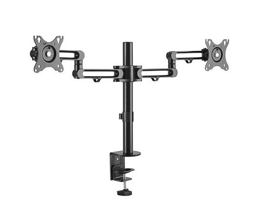 Brateck  Dual Monitor Premium Aluminum Articulating Monitor Arm for 17"-32", LDT30-C024,1 Year