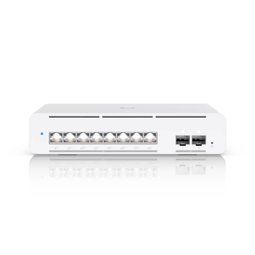 Ubiquiti Pro XG 8 PoE, Compact Desktop/Wall-mountable, Professional-grade 8-port, Layer 3 Etherlighting  PoE++ Switch With (8) 10 GbE, (2) 10G SFP+, 1 Year Warranty