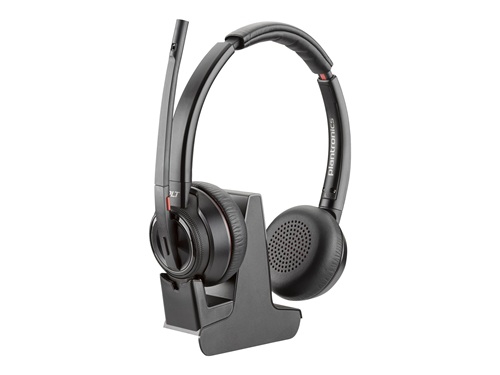 HP 8D3F2AA, Poly Savi S8220 OTH Wireless UC Stereo DECT Headset, D200 Dongle, PC, USB-A