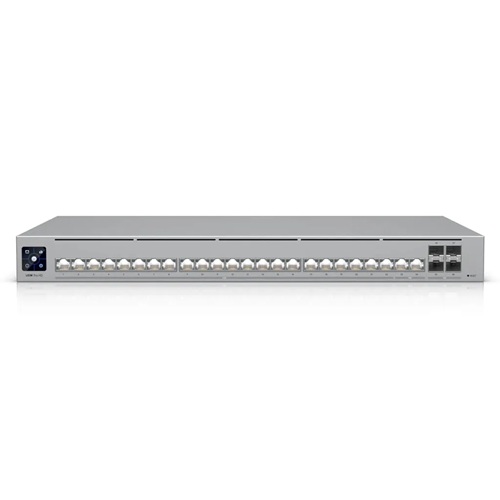 Ubiquiti USW-PRO-HD-24, Pro HD 24, Professional-grade, Layer 3 Etherlighting Switch, 2x10 GbE, 22x2.5 GbE, 4x10G SFP+ Ports