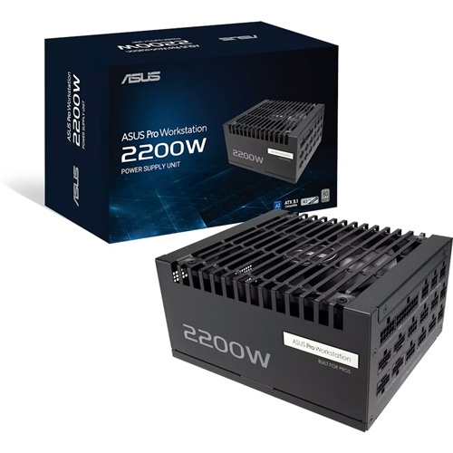 Asus ASUS-PRO-WS-2200P, 2200W, 80 Plus Platinum, Fully Modular, Fan: 135mm, ATX, 10 Year Warranty