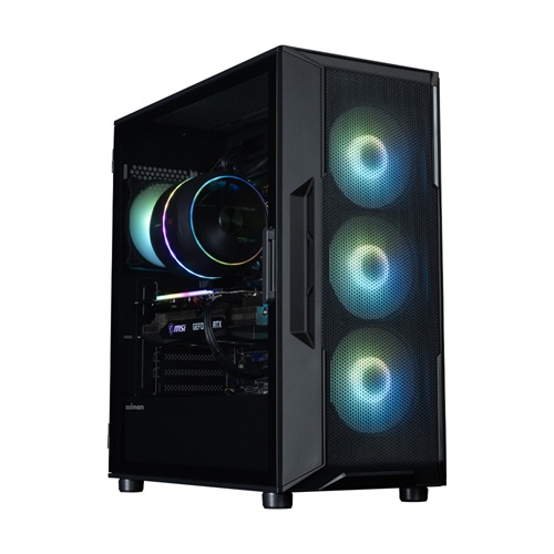 Zalman I3 NEO ARGB V2 BLACK, ATX, Mid Tower, Tempered Glass, Drive Bays: 2xCombo (3.5" or 2.5", 1xToolless), 1xSSD(2.5“), Expansion Slot: 7, Fan Size: 120mm, Compatible: ATX / mATX / Mini-ITX, ARGB, 1 Year Warranty