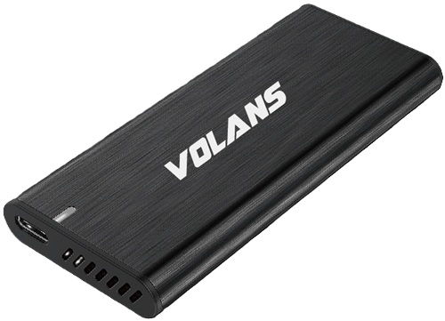 Volans VL-UCM2-S, NVMe PCIe M.2 SSD to USB-C 3.1 Gen 2 Enclosure, Up to 10Gbps, 4TB Max Capacity, Realtek RTL9210 Chip, LED Indicator, Aluminium Body, 1 Year Warranty