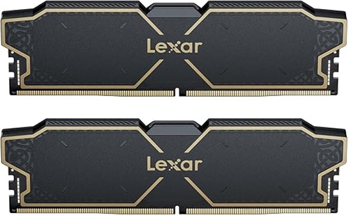 *Limits Apply, contact your AM* Lexar LD5U16G60C38LG-RGD, Thor DDR5 OC Dimm With Heat Sink, 32GB(2x16GB), 6000MHz, CL38, 1.35V, Limited Lifetime Warranty