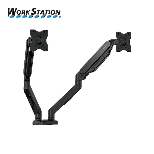 Fantech ACCFTMBD1BK, WorkStation MBD01 Dual-Arm Monitor Bracket, 90 degree tilt for 13" to 32" Screen, 1 Year Warranty