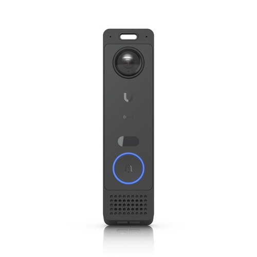Ubiquiti G6 Entry, All-Weather, PoE+ Doorbell, Enhanced AI Detections, Two-Way Audio, Secondary Package Camera, Integrated Access Reader Capabilities.