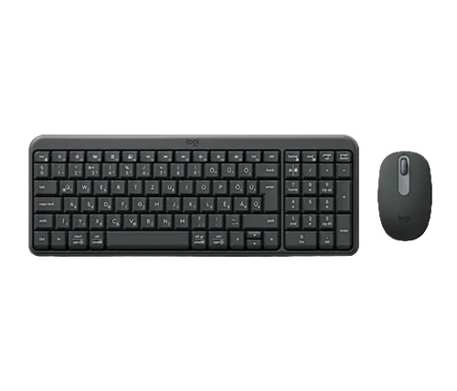 Logitech 920-013559, MK250 Compact Wireless Keyboard and Mouse Combo, Keyboard: 96% Compact Full Size Layout, Bluetooth LE Connectivity, 2x AAA Battery Powered, Up to 12 Months Battery Life, Spill-resitant, Mouse: 1,000 DPI, Smooth Optical Tracking, Bluet
