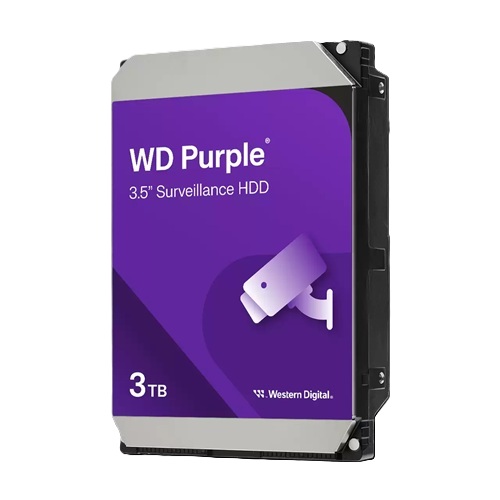 *Limit Apply..Contact Your AM* Western Digital WD34PURZ, Purple Surveillance HDD, 3TB, 3.5", SATA 6Gb/s, 5400RPM, 128MB Cache, Transfer Speed: Upto 175MB/s, 3 Year Warranty